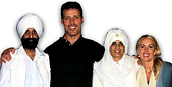 Sat and Siri Khalsa with Anthony and Sage Robbins